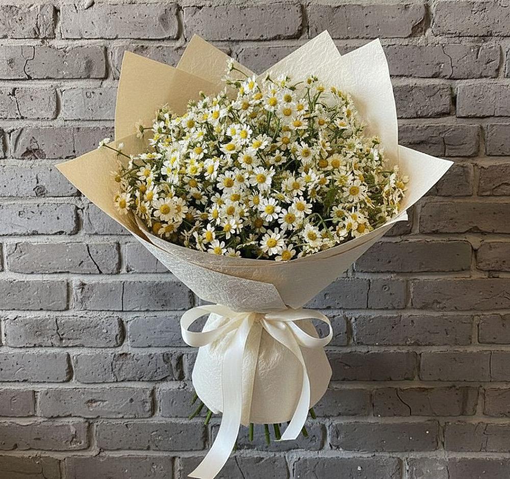Букет цветов из: Ромашки в Краснокаменске Красноярского края