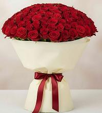 Букет 101 Красная роза Милано в Краснокаменске Красноярского края