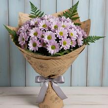 Букет цветов из:  Хризантемы в Краснокаменске Красноярского края