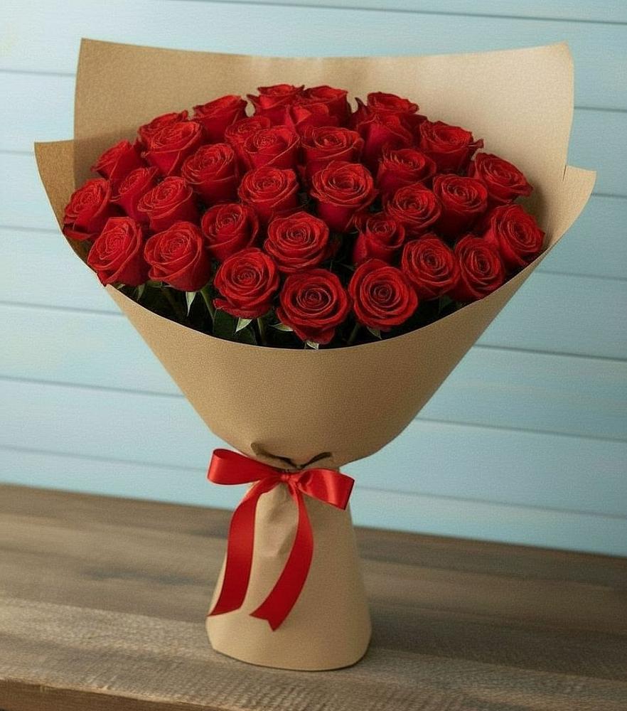 Букет Красные розы Милано в Краснокаменске Красноярского края