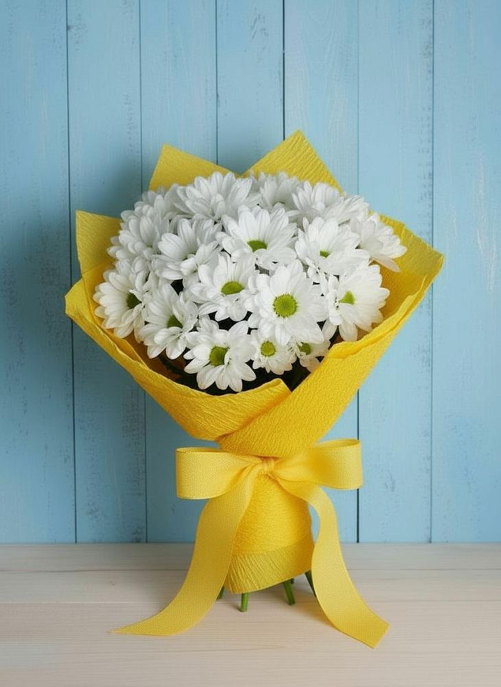 Букет цветов из: Хризантемы в Краснокаменске Красноярского края