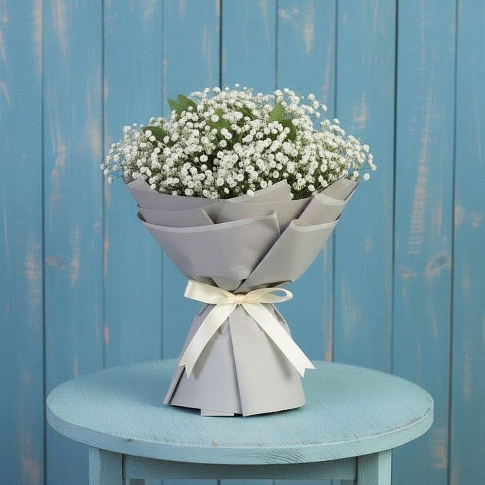 Букет цветов из: Гипсофила в Краснокаменске Красноярского края