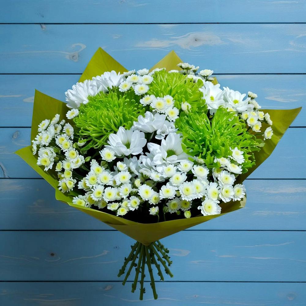 Букет цветов из: Хризантемы в Краснокаменске Красноярского края
