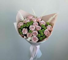 Букет цветов из:  Розы и Хризантемы в Краснокаменске Красноярского края