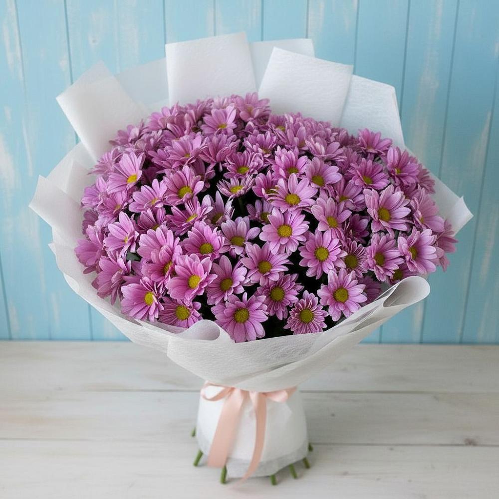 Букет цветов из: Хризантемы в Краснокаменске Красноярского края