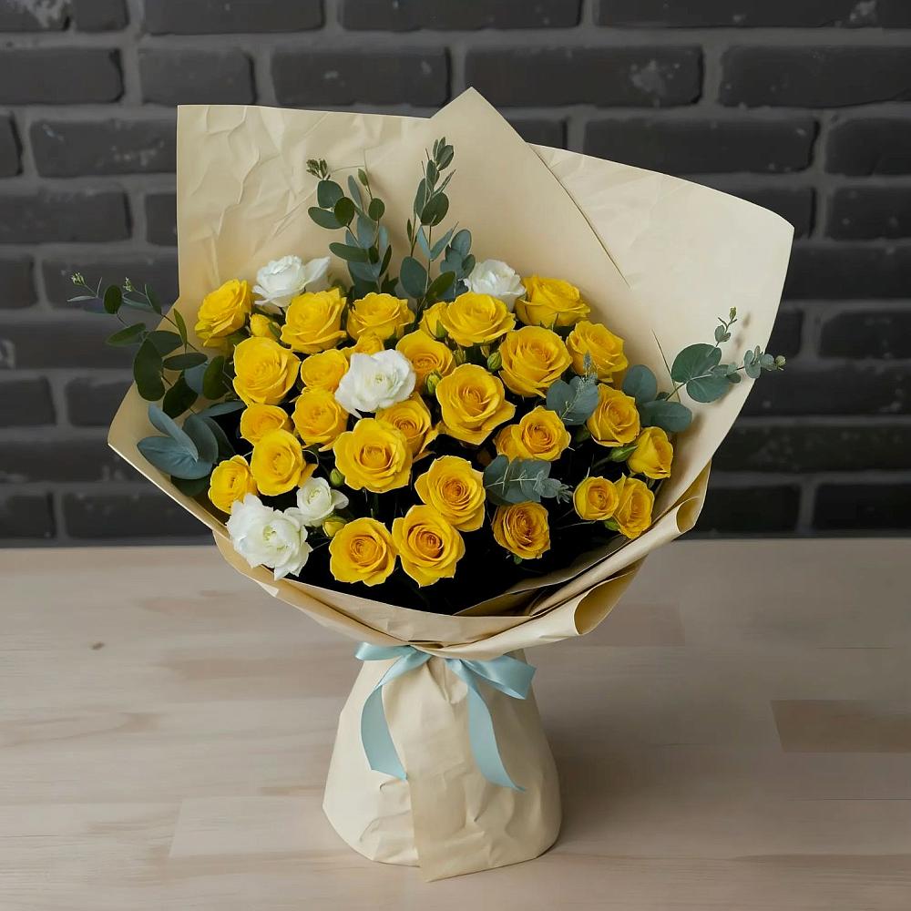 Букет цветов из: Розы в Краснокаменске Красноярского края