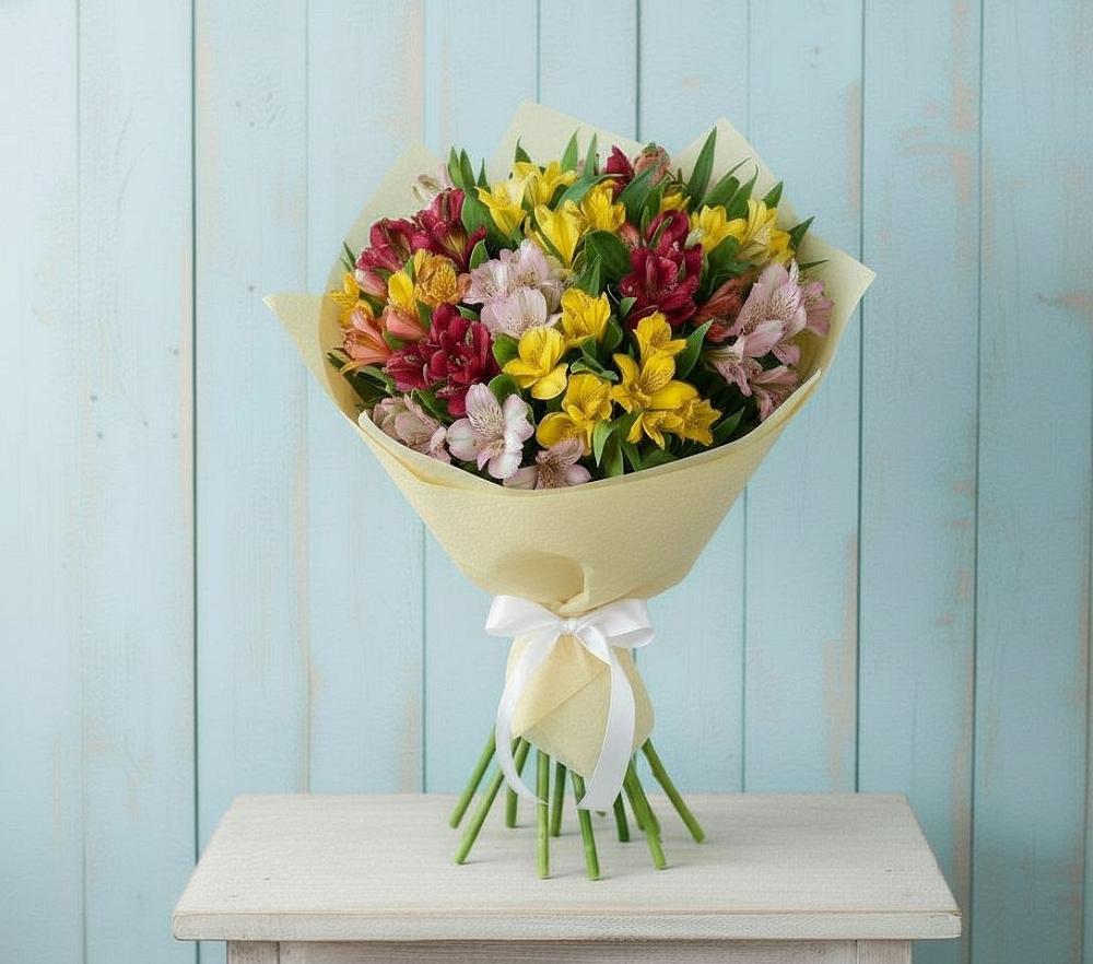 Букет цветов из: Альстромерии в Краснокаменске Красноярского края