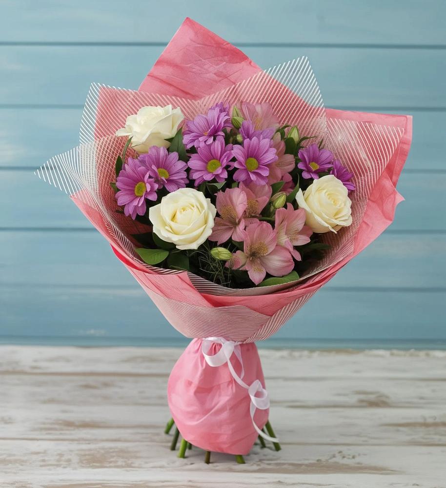 Букет цветов из: Герберы в Краснокаменске Красноярского края