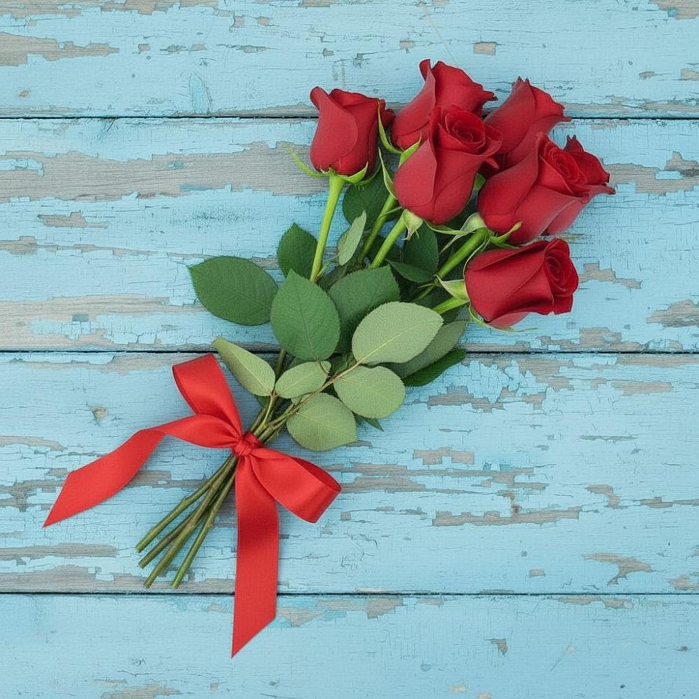 Букет Красные розы в Краснокаменске Красноярского края