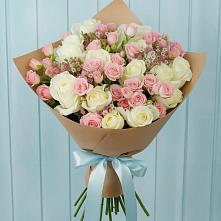 Букет цветов из:  Розы в Краснокаменске Красноярского края