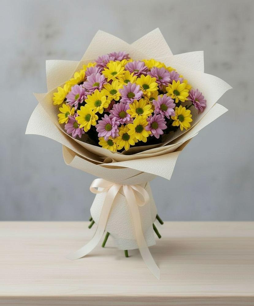 Букет цветов из: Хризантемы в Краснокаменске Красноярского края